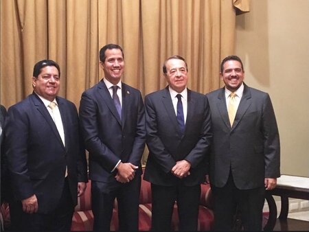 Leadership of the National Assembly of Venezuela with the SI Secretary General