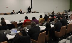Reunión del Presidium de la IS en Naciones Unidas durante debates de la Asamblea General